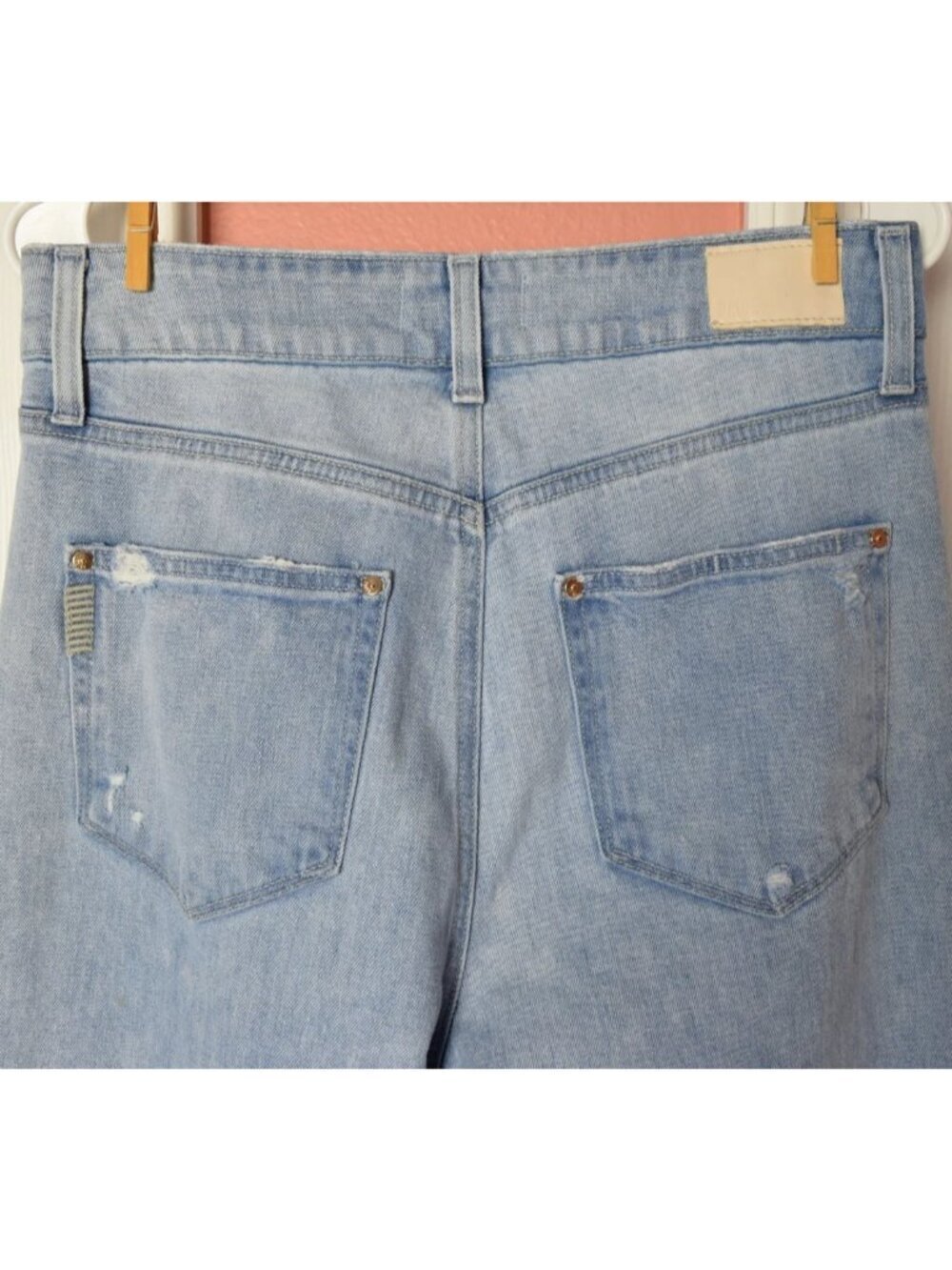 PAIGE SASHA HIGH WAIST WIDE LEG JEANS - MAEVE DESTRUCTED - Picture 11 of 16